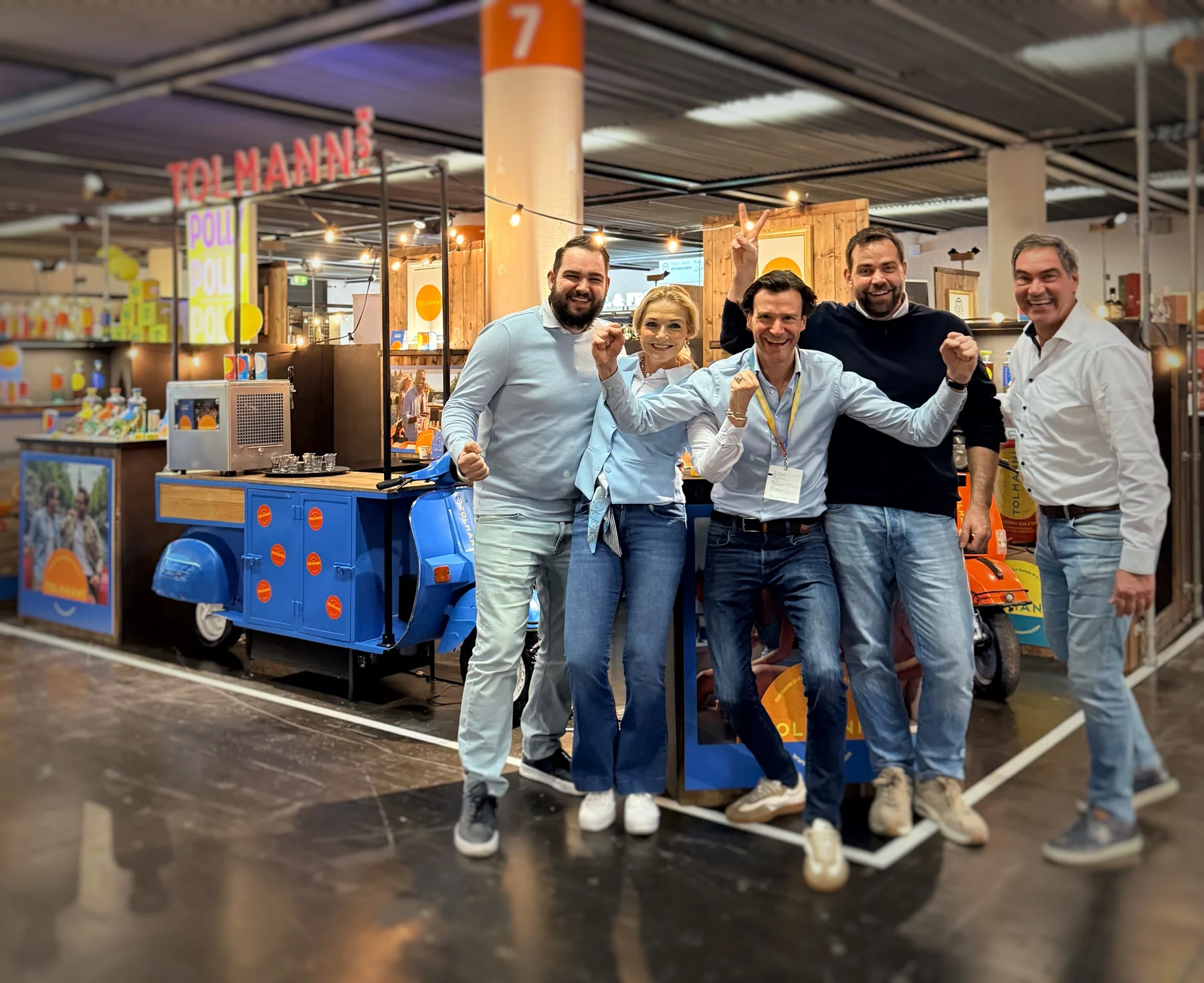 Tolmann's team op ProWein